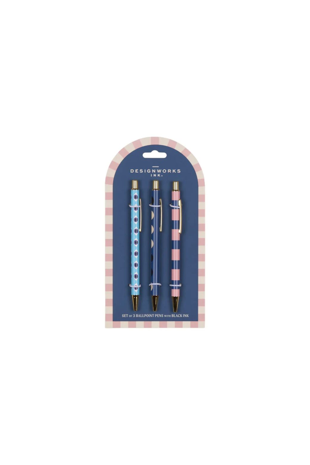 Designworks Collective Pen Set Stripes & Checks Eye & Moon