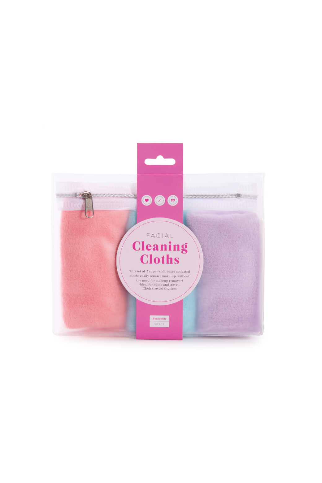 Isalbi Reusable Facial Cleaning Cloths 3pc