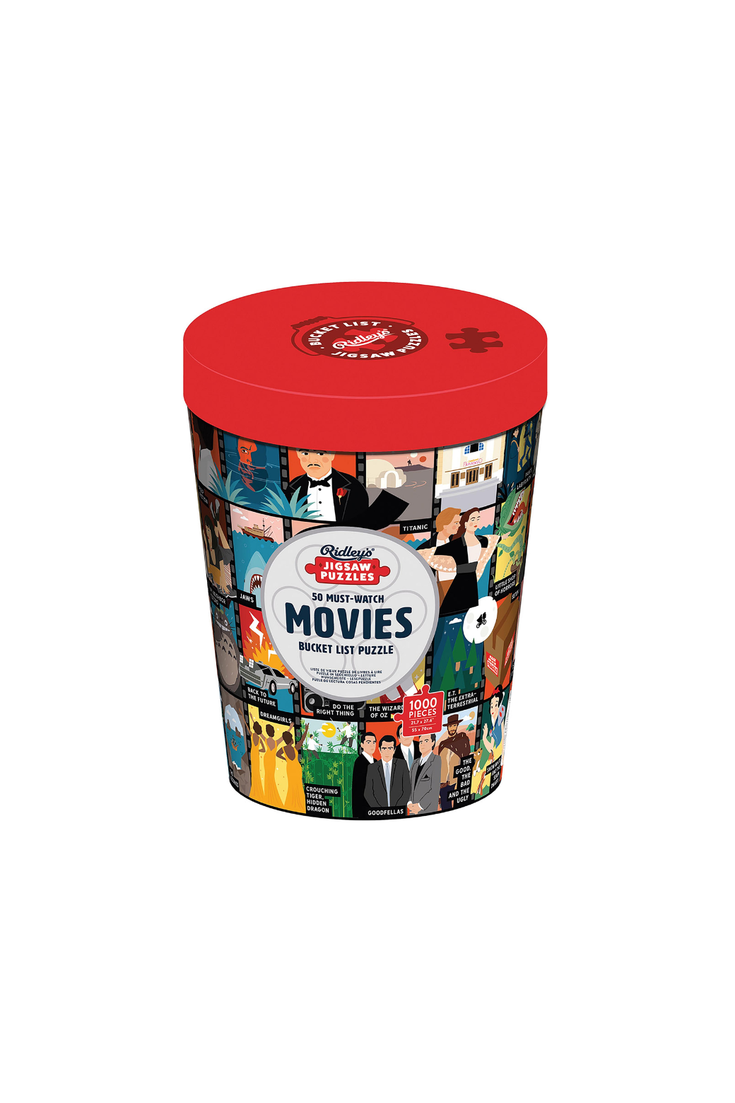 Isalbi Puzzle - Bucket List Must Watch Movies Red 1000pc