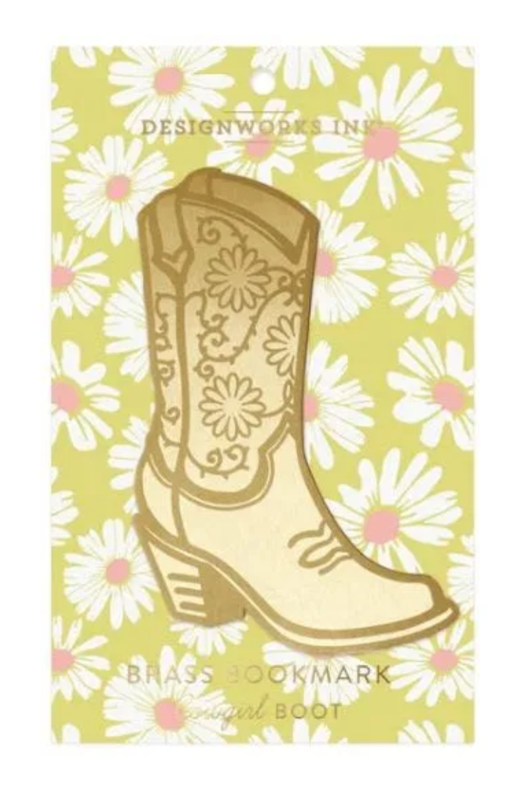 Designworks Collective Brass Bookmark Cowgirl Boot