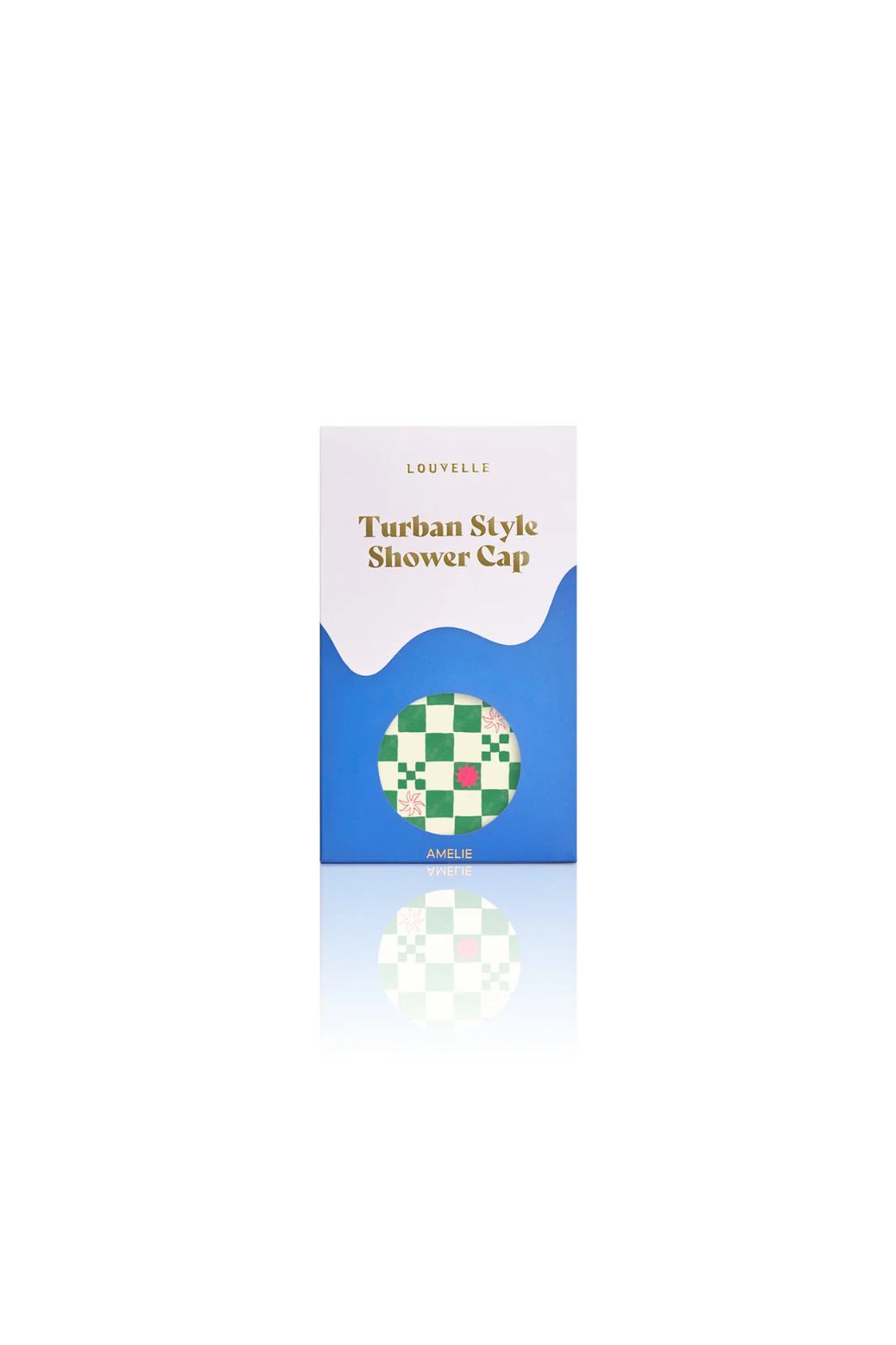 Louvelle Amelie Shower Cap Green Check