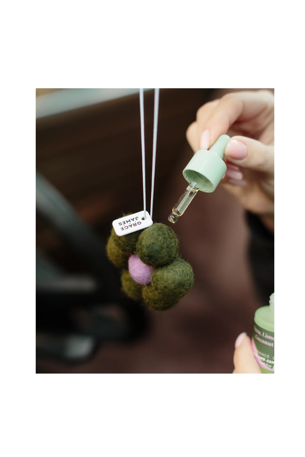 Bloom Collection Yuzu, Lime & Coconut Felt Air Freshener