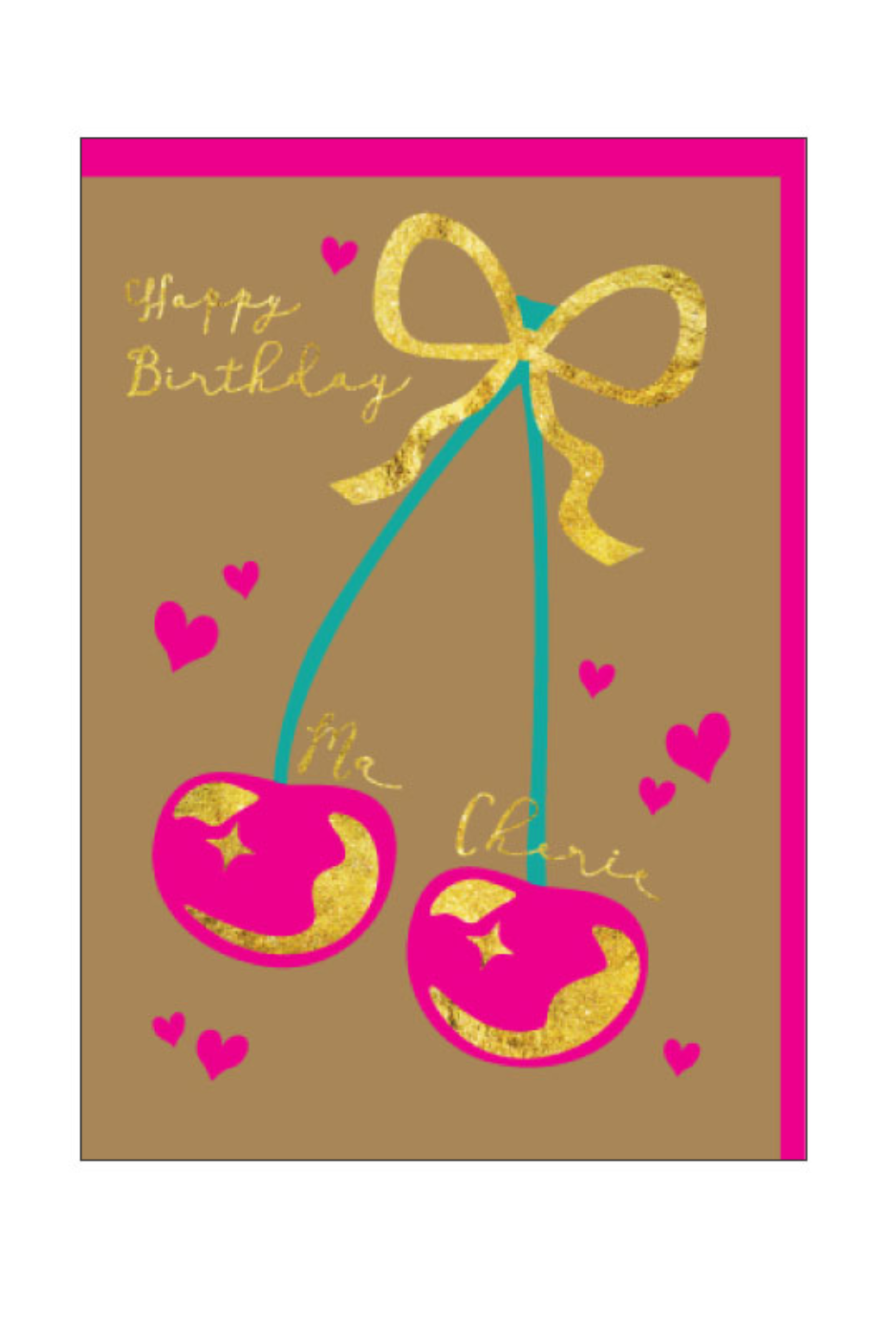Candle Bark Lovely Cherries Birthday Card