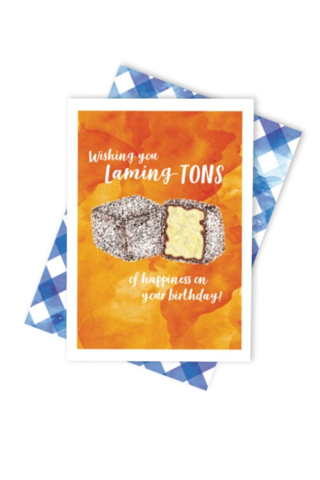 Candle Bark Lamington Wishes Card