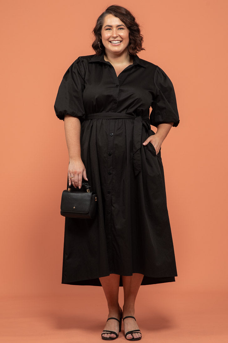 Final Sale | Shannon Midi Dress Black
