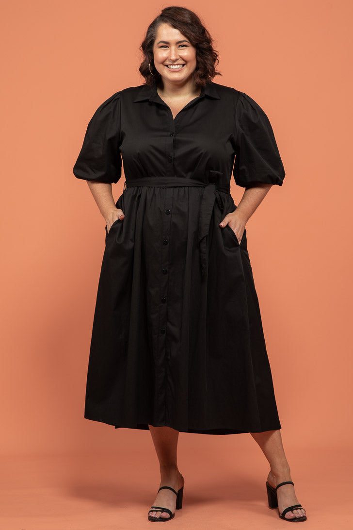 Final Sale | Shannon Midi Dress Black