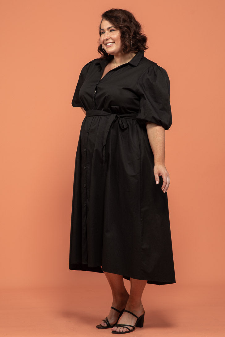 Final Sale | Shannon Midi Dress Black