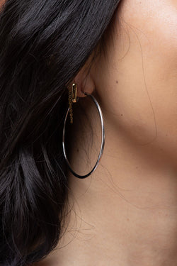 Sterling Silver Essential Hinged Huggie Hoops