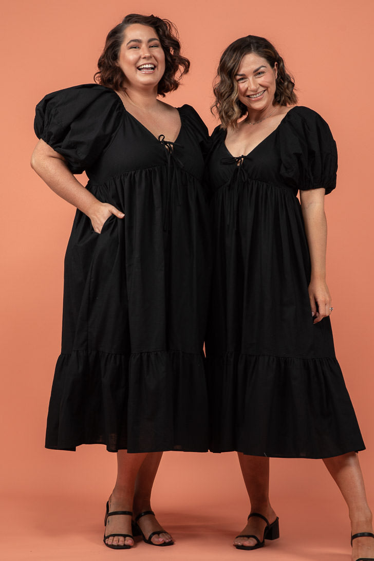 Final Sale | Lulu Midi Dress Black