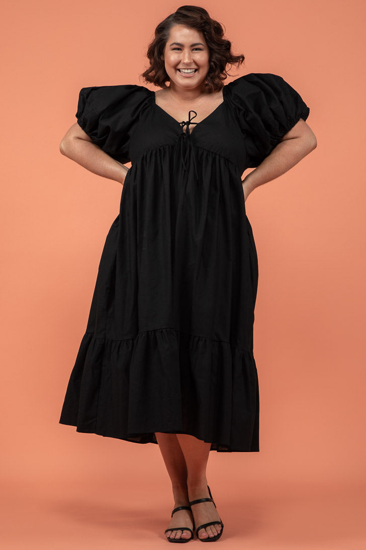 Final Sale | Lulu Midi Dress Black