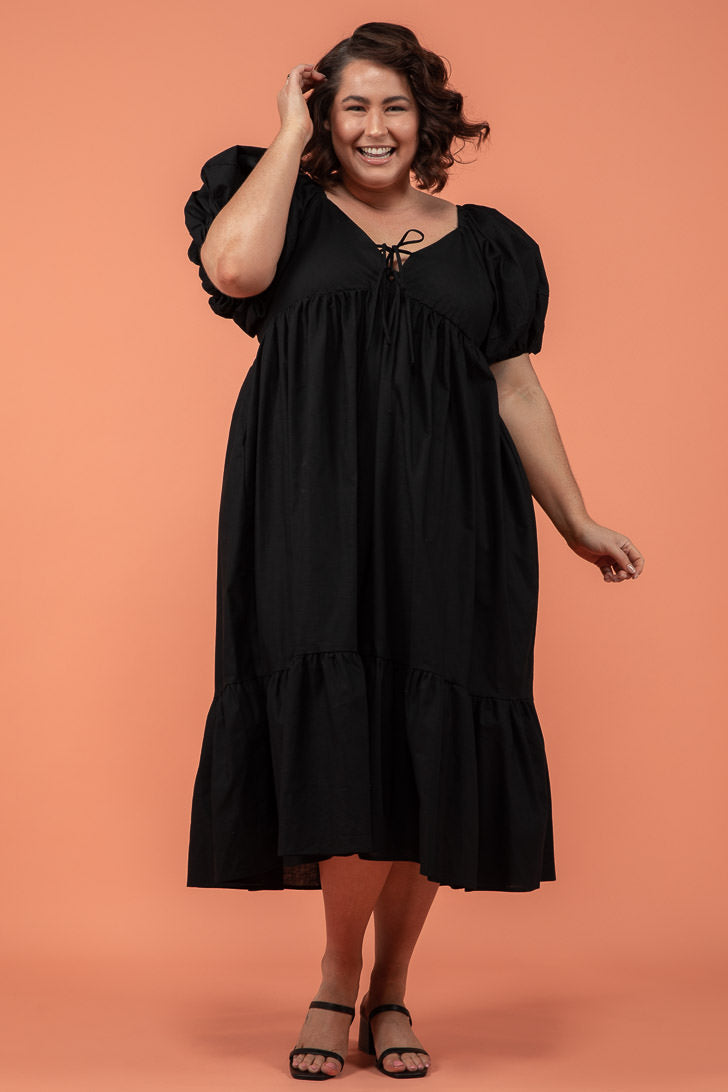 Final Sale | Lulu Midi Dress Black
