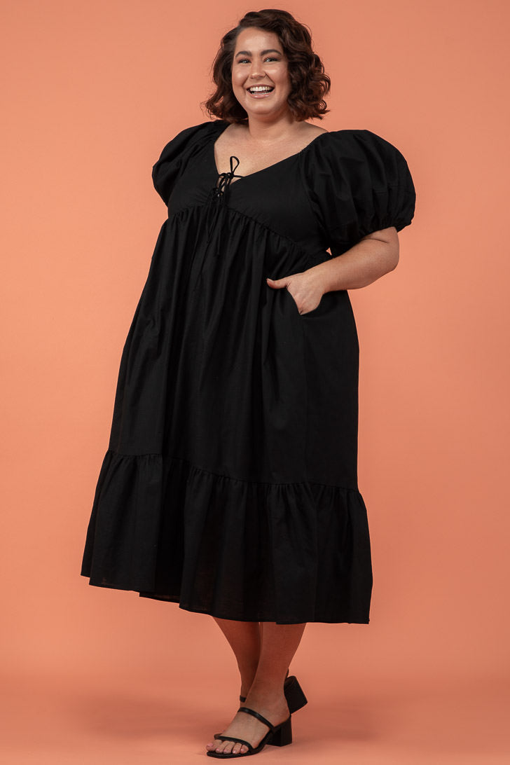 Final Sale | Lulu Midi Dress Black