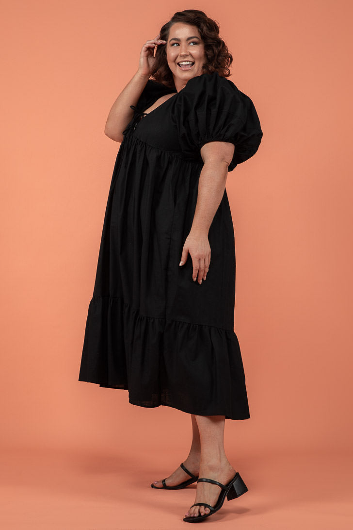 Final Sale | Lulu Midi Dress Black