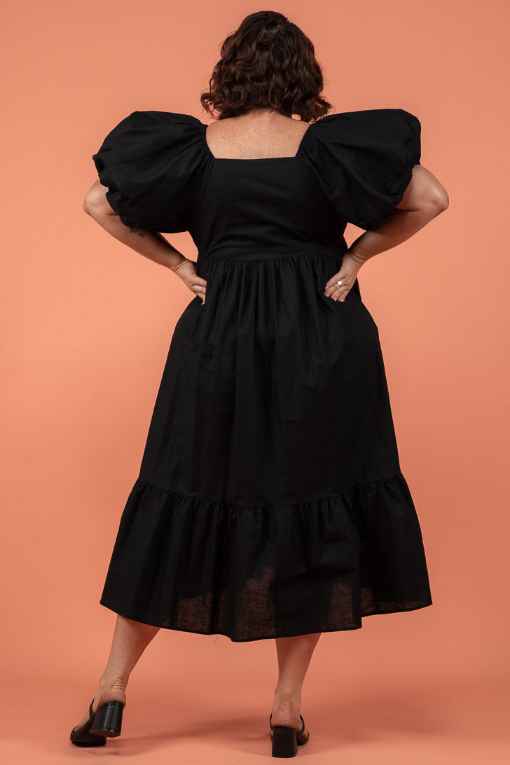 Final Sale | Lulu Midi Dress Black