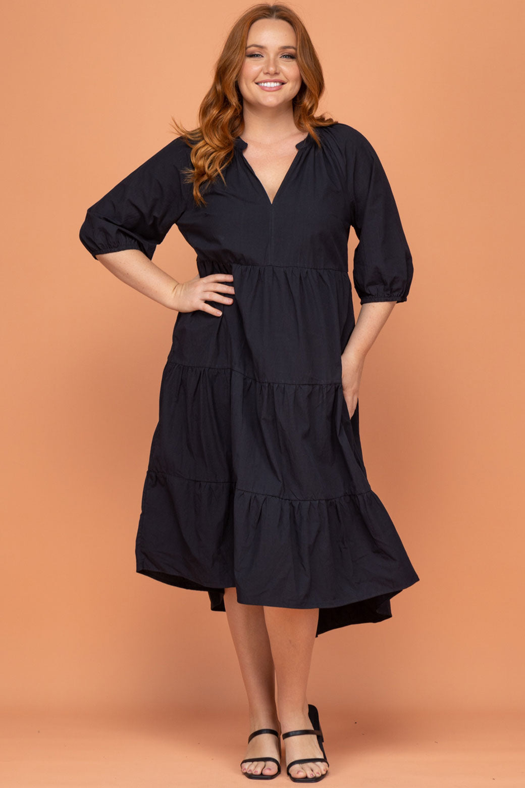 Final Sale | Noah Hi Low Dress Black