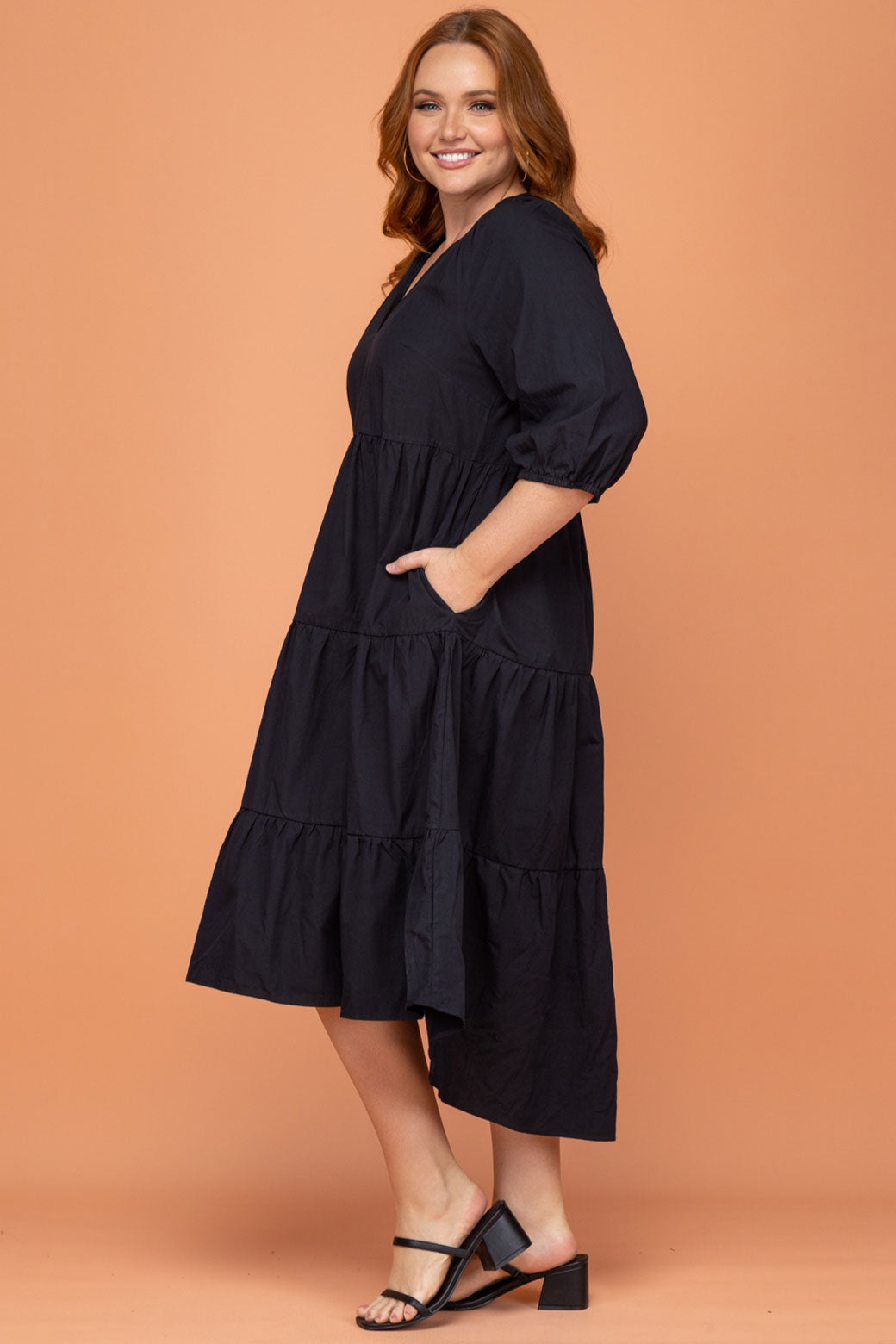 Final Sale | Noah Hi Low Dress Black