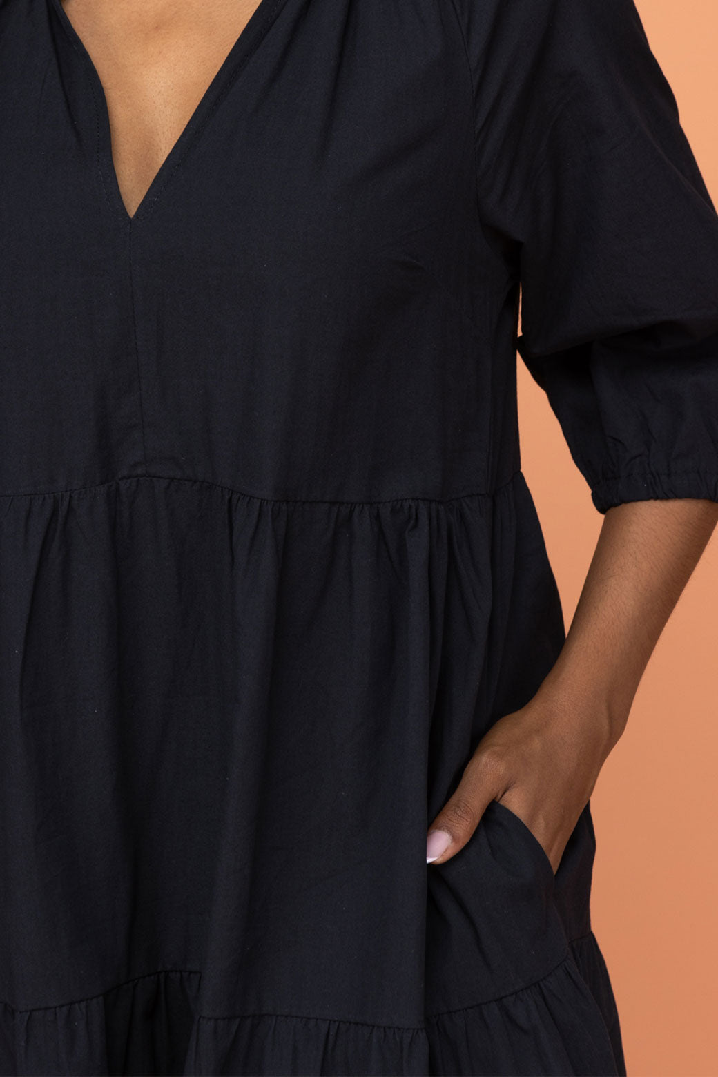 Final Sale | Noah Hi Low Dress Black