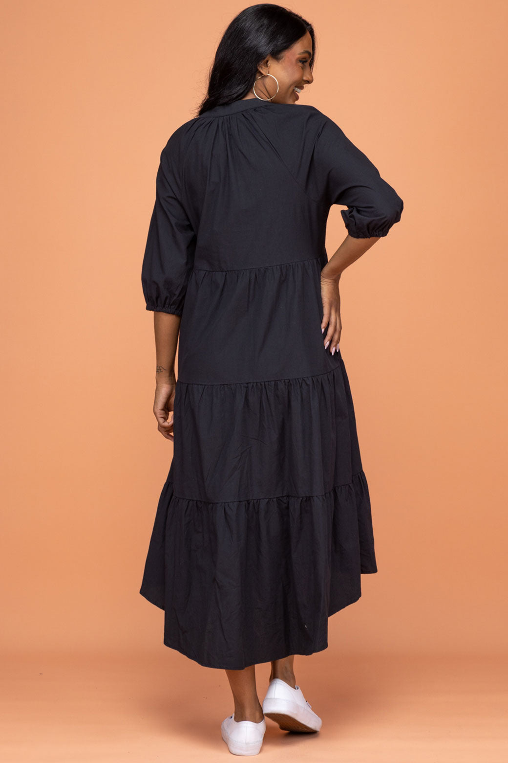 Final Sale | Noah Hi Low Dress Black