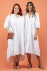 Noah Hi Low Dress White