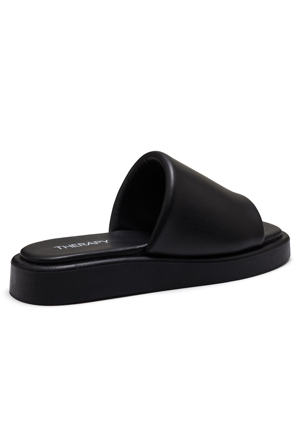 FINAL SALE Therapy Puffy Slides Black