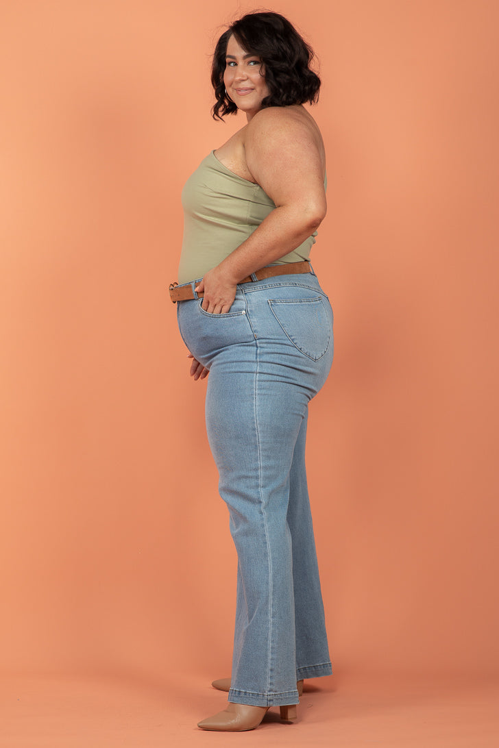 FINAL SALE | Sass Anna One Sleeve Top Sage Green