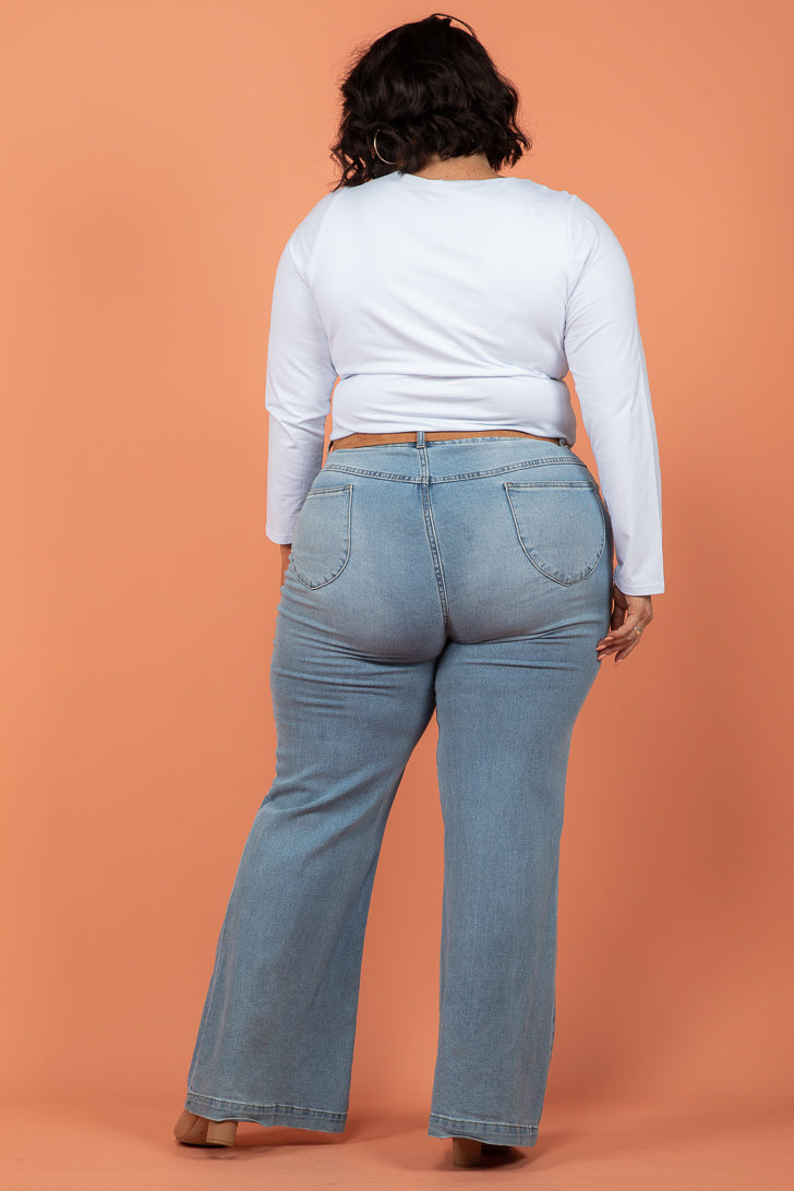 FINAL SALE | Sass Serena Vee Top White