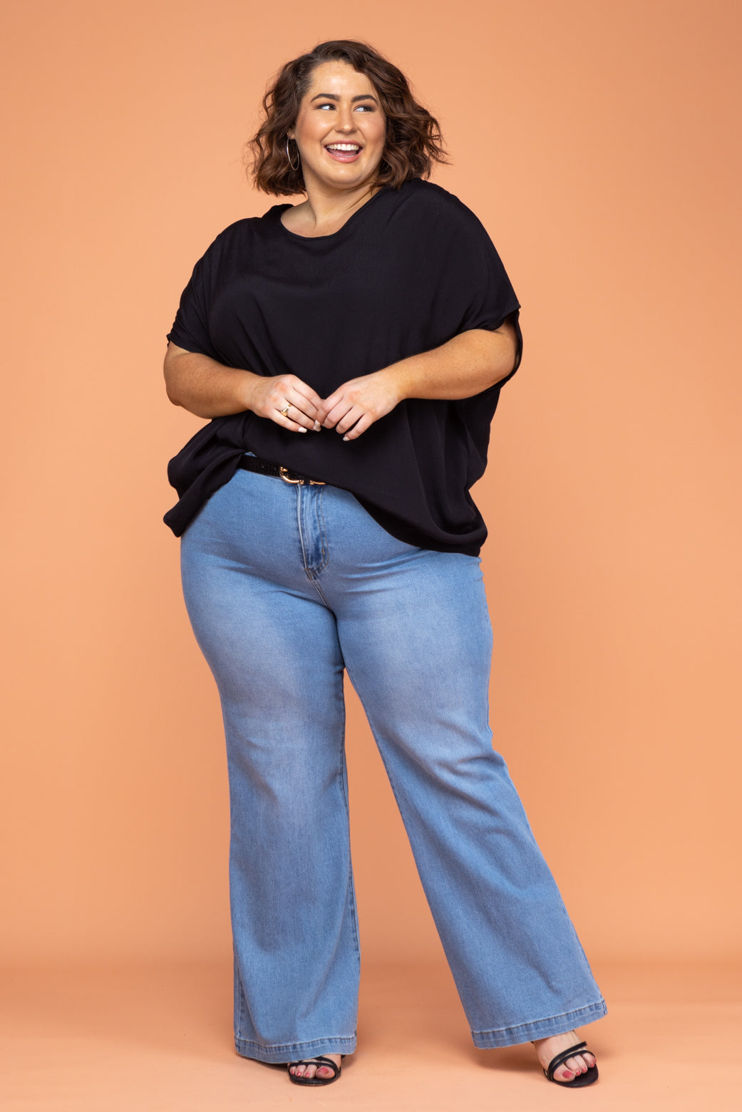 Brodie Drape Top Black
