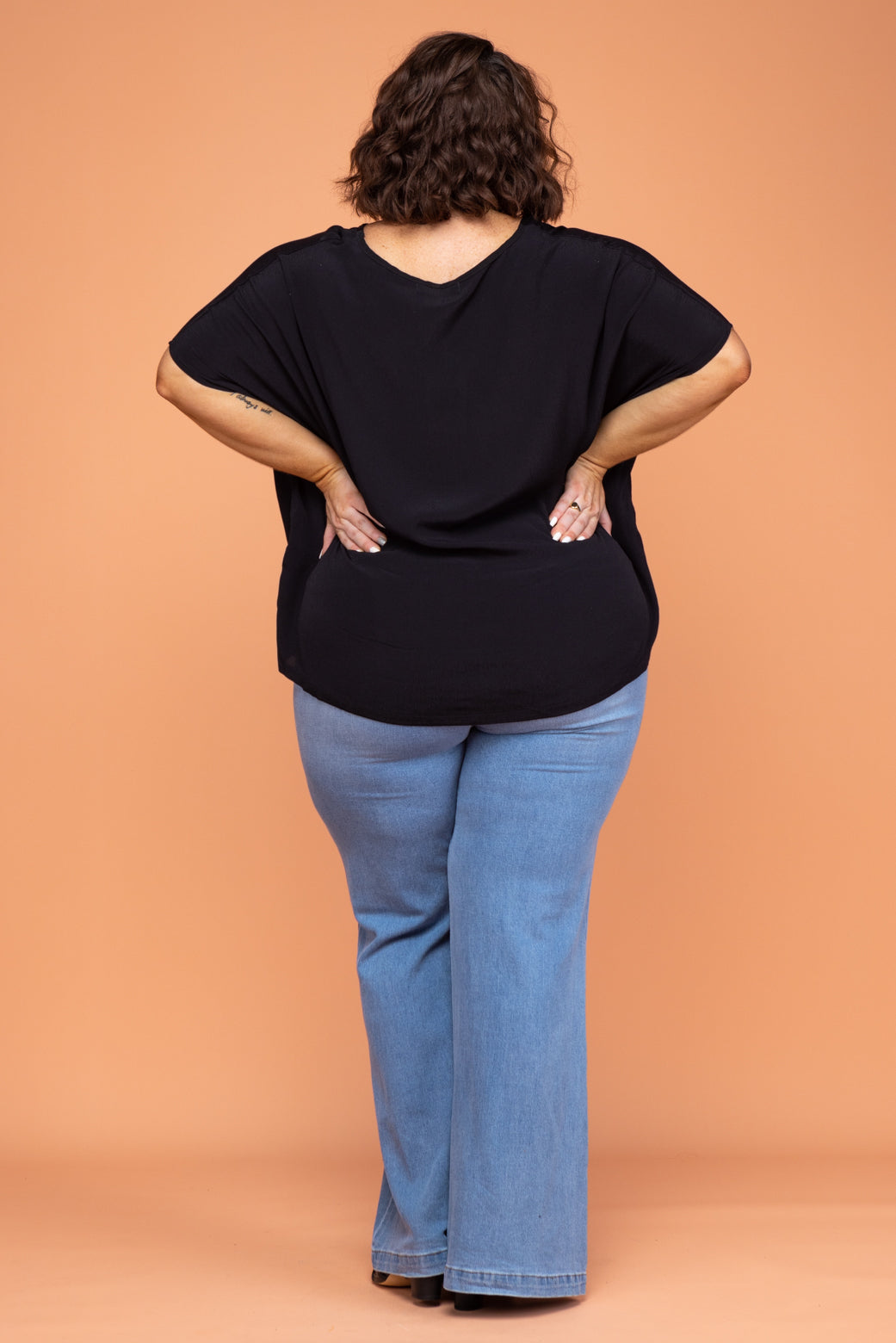 Brodie Drape Top Black